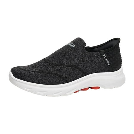 Fauean Slip on Sneakers Women Breathable Comfortable Women s Shoes Outdoor Working Shoes Black Size 35