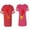 Men Red / Women Pink, variant on Heart Key Lock Matching Couple Cotton Jerseys (Men Red / Women Black) (Men S / Women S)