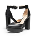 thumbnail image 3 of Sandalia DREAM PAIRS con Tacón Grueso Alto y Plataforma Negra, 3 of 7