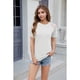 thumbnail image 3 of Camisetas de Corta con Encaje para Mujer, Estilo Ejecutivo, Color , Talla XL, 3 of 9