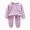 H332-Purple, variant on TOWED22 Toddler Pajamas Kids Pajamas for Boys Girls Long Sleeve Set 2 Piece Snug Fit Pjs Set
