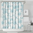 thumbnail image 2 of 72" x 84" Abstract Floral Watercolor Shower Curtain Aesthetic Design Waterproof Fade-Resistant Bathroom Drape, 2 of 5
