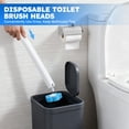 thumbnail image 6 of Disposable Toilet Brush 2 Pack- Toilet Bowl Cleaner, Toilet Bowl Brush, Each Toilet Wand with 10PCS Brush Refills for Bathroom Deep Cleaning (2 Pack, White), 6 of 7