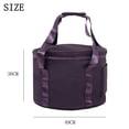 thumbnail image 3 of Bolsa De Tazón De Cristal Estuche de transporte para cuenco, funda para cuenco cantor morado, bolso de mano, pieza de cuenco portátil (14 pulgadas, 3 of 7