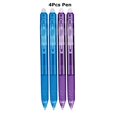 thumbnail image 1 of 0.7mm Magic Erasable Pen Press Gel Pen Set 8 Colors Erasable Refill Rod Gel Ink Stationery Retractable Pens Washable Handle Rod 2Sky blue-2Purple, 1 of 6