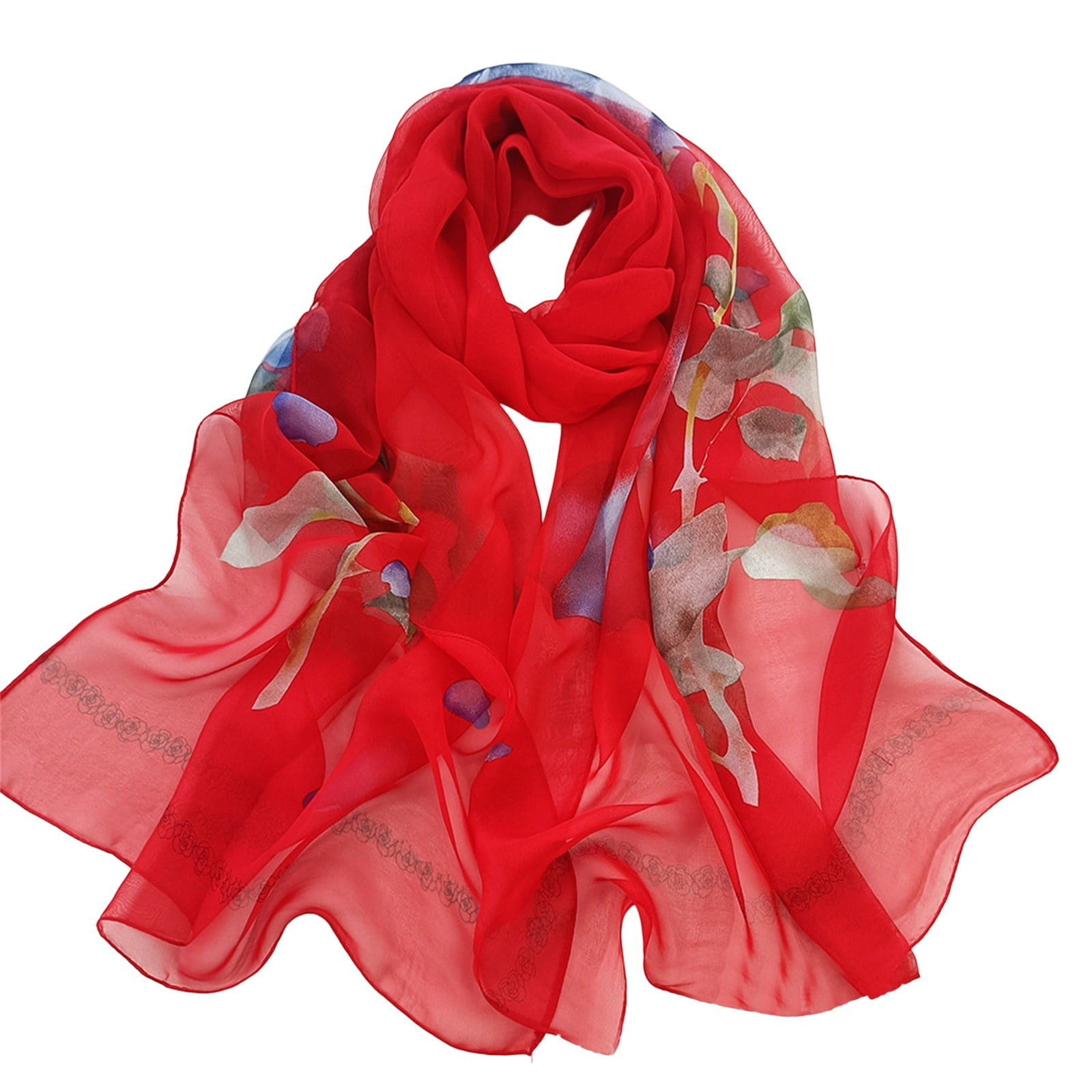 WTXUE scarf for women, Scarfs for Women Lightweight Print Floral