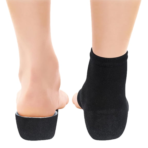 Height Max Socks,Happon Invisible Shoe Heel Pad,Invisible Height Insoles, Half Height Raised Insole,Universal Heighten Socks for Men or Women (3.5CM, Black)
