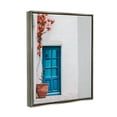 thumbnail image 4 of Stupell Industries Blue Door in Greece Travel & Places Photography Gray Floater Framed Art Print Wall Art, 17 x 21, 4 of 10