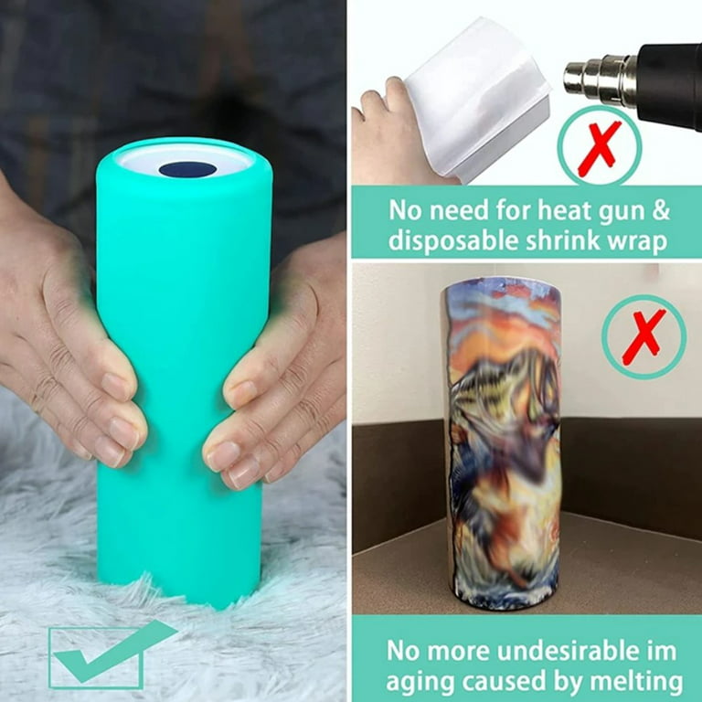 VING 100pcs Sublimation Shrink Wrap Sleeve Film Wrap Sleeves 5.5 x 11In for  Mugs Tumblers Cups Bottles