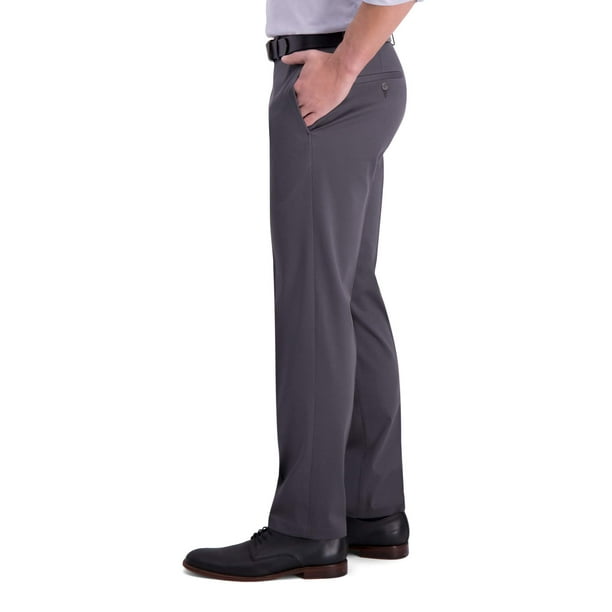 Haggar Premium No Iron Khaki Men's Pants, NWT Flex Waist Stretch