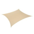 thumbnail image 2 of Coolaroo Premium Outdoor Sun Shade Sail with Hardware Kit 95% UV Block Protection for Backyard, Garden, Patio, 18' Square, Beech, 2 of 7