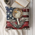 thumbnail image 3 of SHANXI Throw Pillow Cover, America Flag Decor Cushion Case for Sofa Couch 22x22in, 3 of 5