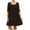Black, variant on Women's Plus Size Solid 3/4 Sleeve Relax Fit Jersey Knit Tunic Top Dress