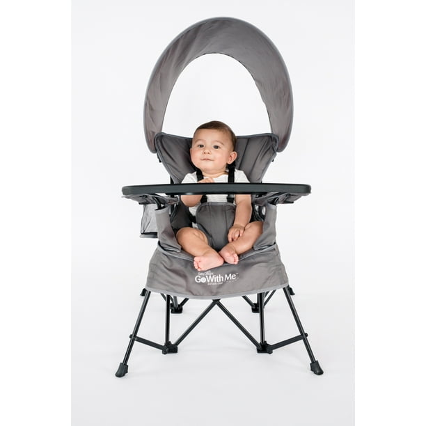 Baby Delight Go With Me Venture Deluxe Portable Chair Gray