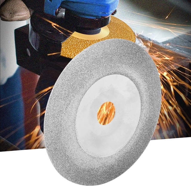 Copa de muela de diamante, disco de moldeo de tazón de galvanoplastia de 100 * 16 mm para pulir piedra de mármol de granito cerámica vidrio(120) Amonsee No