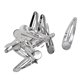 thumbnail image 1 of 10PCS Pinzas para el cabello Sunnimix Pasadores Snap 12mm Redondo Cabochon bricolaje, 1 of 8