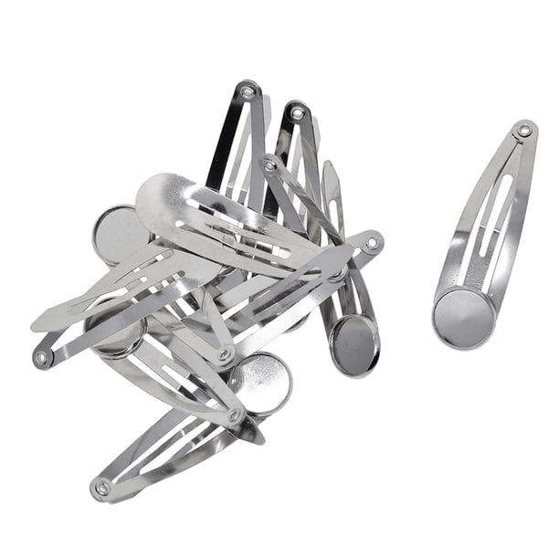 10PCS Pinzas para el cabello Sunnimix Pasadores Snap 12mm Redondo Cabochon bricolaje