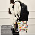 thumbnail image 6 of Insulated Lunch Bag 6L Leak-Proof Lunch Box with Shoulder Strap Multiple Pockets Lunch Tote Cartoon-colored Snail, 6 of 9