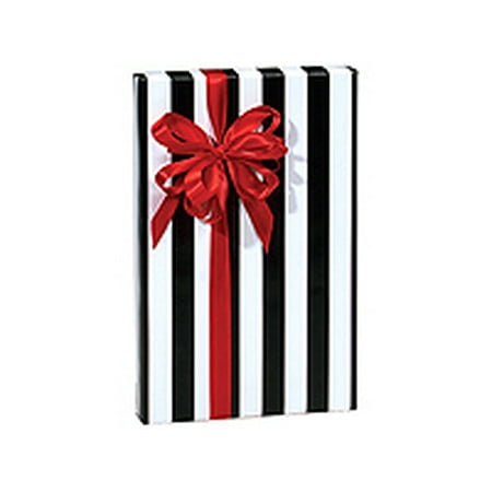 Black and White Stripe Birthday / Special Occasion Gift Wrap Wrapping Paper-16ft