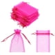 thumbnail image 1 of Bolsas de regalo SumDirect, 100 unidades, organza transparente, 10 x 15 cm, color rosa intenso, 1 of 7