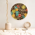 thumbnail image 5 of Cauagu Robot and Monsters Print Bone China Decorative Plate, Wall Mount Plate Holiday Decor Decorative Ceramic Plates with Stand Elegant Household Plates Decorative-6in, 5 of 6
