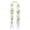 Green, variant on 55 Inch Handmade Floral Wedding Sash with Tassel, Tropical Orchid and Lily Hawaiian Leis for Women, Congrats Graduation Stole for Luau Party Photo Prop, Carried Fashion Accessories, Blue