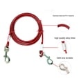 thumbnail image 2 of Cable y estaca para atar perros al aire libre, patio y camping, para perros medianos a grandes de hasta 125 libras, cable con resorte duradero y ganchos de metal para exteriores, 2 of 5