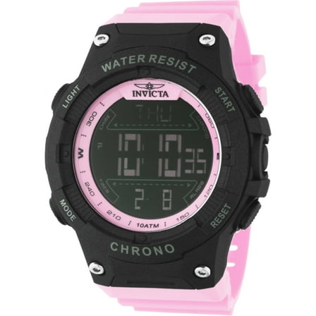 Invicta 48051 Men's Invicta Racing Digital Dial Pink Strap Watch