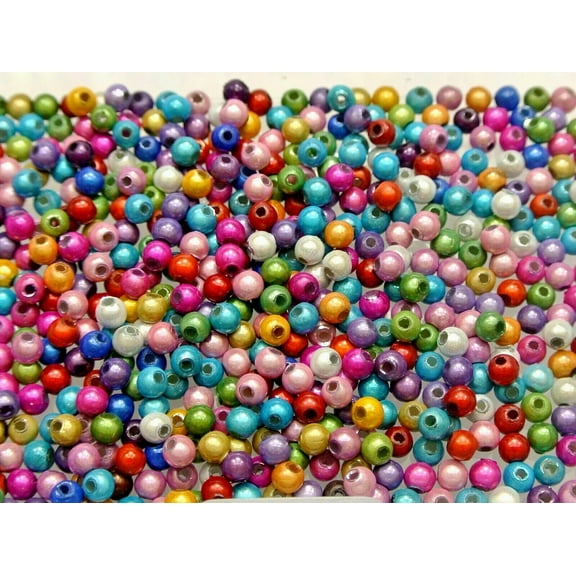 U8MO 2500 Mixed Color 3D Illusion Acrylic Miracle beads 4mm Spacer