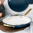 thumbnail image 5 of GreenPan Reserve Ceramic Nonstick 12" Frypan with Helper Handle and Lid | Twilight with Gold-Tone Handles, 5 of 9