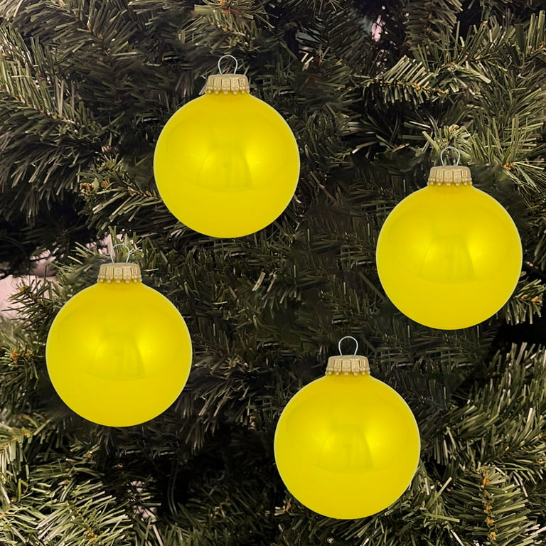 Glass Christmas Tree Ornaments - 67mm / 2.63 [8 Pieces] Designer