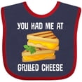 thumbnail image 3 of Inktastic You Had Me at Grilled Cheese Sandwich Boys or Girls Baby Bib, 3 of 4
