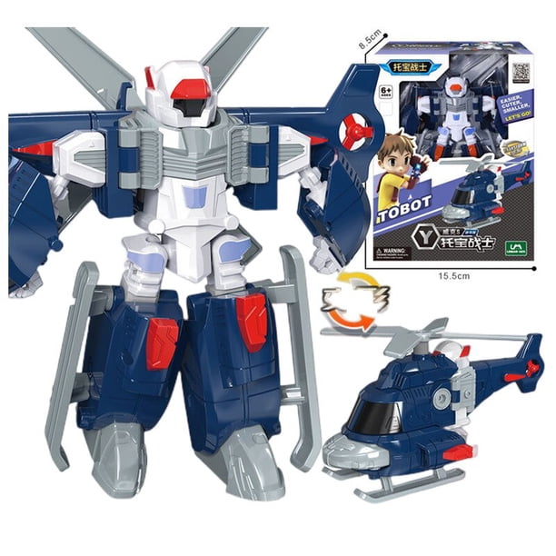 Juguetes de Robot de transformación Tobot de Corea, figuras de acción de dibujos animados de Tobot Brothers, coche de deformación, vehículo grande, regalos para niños Fivean unisex
