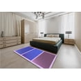 thumbnail image 5 of Ahgly Company Machine Washable Indoor Round Transitional Purple Amethyst Purple Area Rugs, 5' Round, 5 of 7