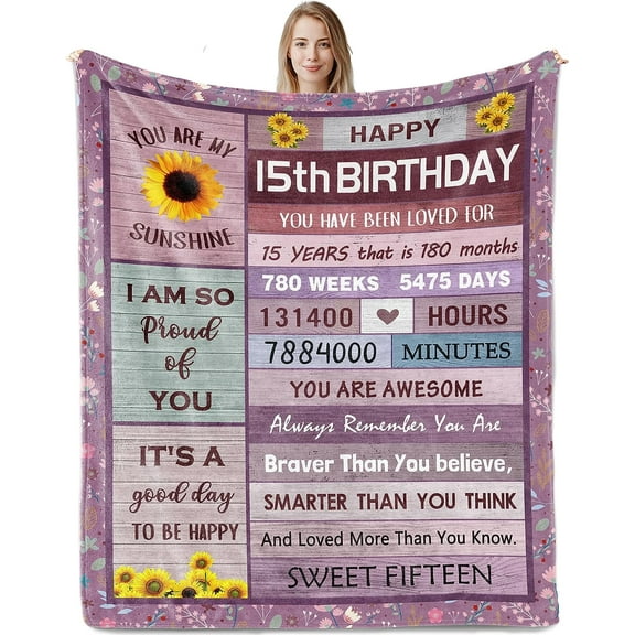 12 Year Old Girl Gifts for Birthday, 12 Year Old Girl Gifts, 12th Birthday Decorations for Girls Boys, 12th Birthday Gifts for Girls, Birthday Gifts for 12 Year Old Girls Blanket 50"x60"