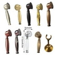 thumbnail image 5 of Retro Bathroom Handheld Shower Head Portable Faucet Sprayer High Pressure Wear-resistant Hand Showers Bracket Holder Brushed Shower Head, 5 of 10