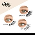 thumbnail image 4 of i-ENVY Half Lashes, Edge Fit False Eyelashes Natural Dramatic Look Wispy Cat Eye Clear Band Fluffy Volume Soft Strip Short Half Fake Eyelashes Light Weight Comfort Everyday Easy to Wear (NUDY FIT), 4 of 10