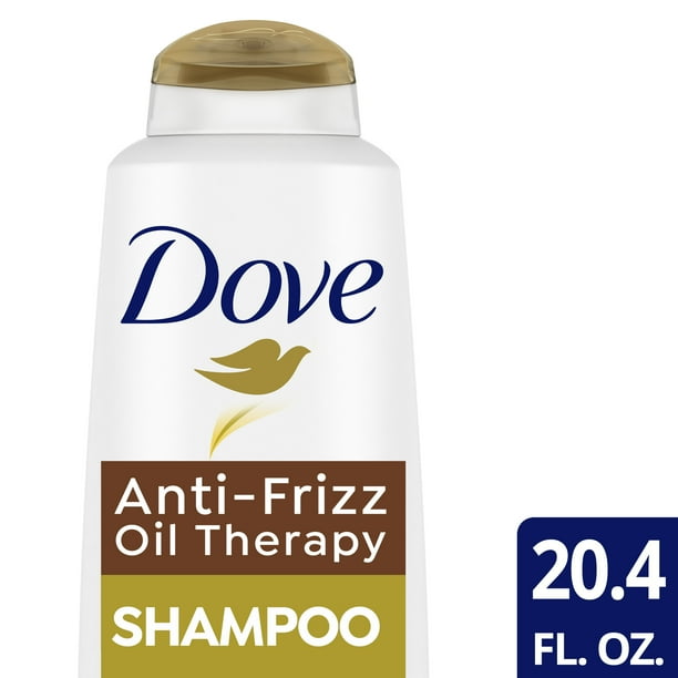 Dove AntiFrizz Oil Therapy Shampoo for Frizzy Hair, 20.4 fl oz