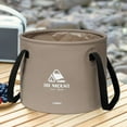 thumbnail image 3 of Contenedor de agua Plato Ligero 20L Multifunciona asa Plegable Café 20L Cola Cubo plegable, 3 of 6
