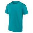 thumbnail image 2 of Blank 100% Cotton Soft Men's Aqua T-Shirt, 2 of 4