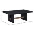 thumbnail image 6 of Steve Silver Aubrey Modern Rectangle Cocktail Table, Black/Driftwood, 6 of 6