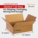 thumbnail image 2 of Marca Partners Cajas De Cartón Corrugado Planas De 13 X 10 X 4, 13 "" De Largo X 10 "" De Ancho X 4 "" De Alto, Paquete De 25 | Caja De Almacenamiento Móvil De Embalaje De Envío Para Cajas A Granel Al, 2 of 5