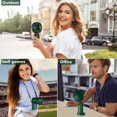 thumbnail image 6 of XUANYI-Handheld Fan, Mini Portable Fan Usb Rechargeable, Small Pocket Fan 5 Speeds With Lanyard And Base, Built-In 4200Mah Battery Usb Desk Fan Foldable For Office, Outdoor, Home, School(Green), 6 of 6
