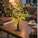 thumbnail image 4 of Decoración de hojas de olivo con luces de árbol de Navidad | Luz nocturna LED blanca cálida de 60CM | USB/Batería | Lámpara de acento de escritorio de plástico | Decoración navideña ambiental, 4 of 6