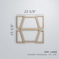 thumbnail image 3 of Ekena Millwork 23 3/8"W x 23 3/8"H x 1/4"T Large Greeley Decorative Fretwork Wood Wall Panels, Alder, 3 of 18