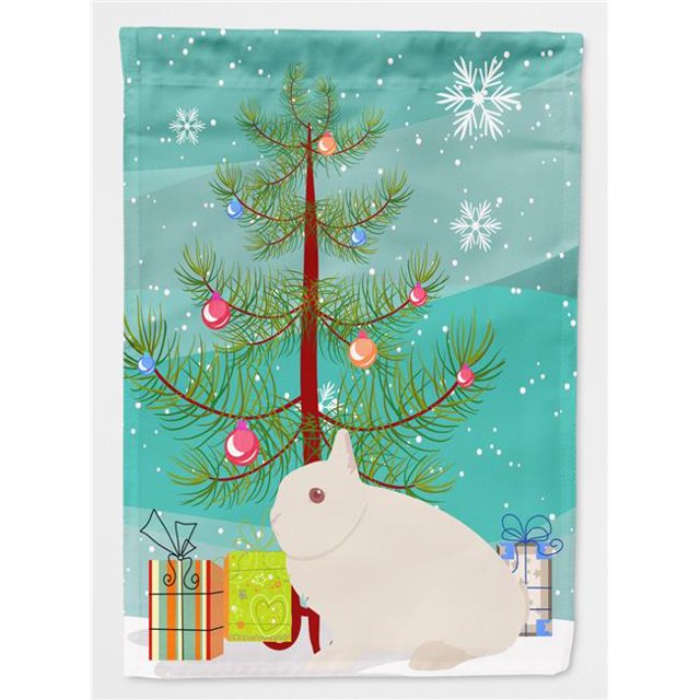 Carolines Treasures BB9331GF Hermelin Rabbit Christmas Flag Garden - Size
