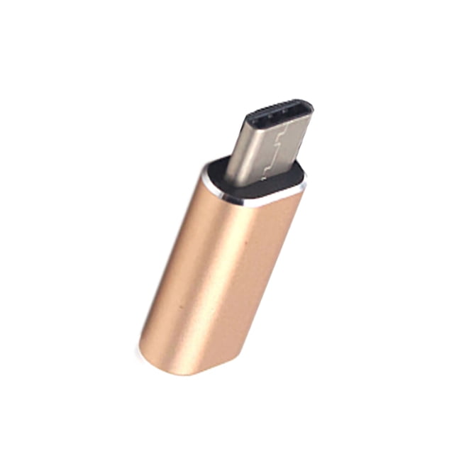 Cateissary Adaptador de Cable para teléfono móvil, convertidor antipérdida de aleación de aluminio, conector de enchufe de línea a Teléfono y Comunicación Oro