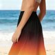 thumbnail image 4 of Pantalones de playa de gasa ligeros para mujer con protección solar, pantalones anchos de estilo bohemio estampados, blusa para mujer, 4 of 7