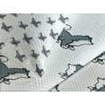 thumbnail image 4 of Ambesonne Dog Lover Quilted Bedspread Set 3 Pcs, Siberian Husky Puppy, Queen Size, Blue Grey Black White, 4 of 5