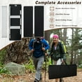 thumbnail image 5 of Costway Folding Camping Table Aluminum Portable Picnic Table with 2-Tier Shelves Black, 5 of 10
